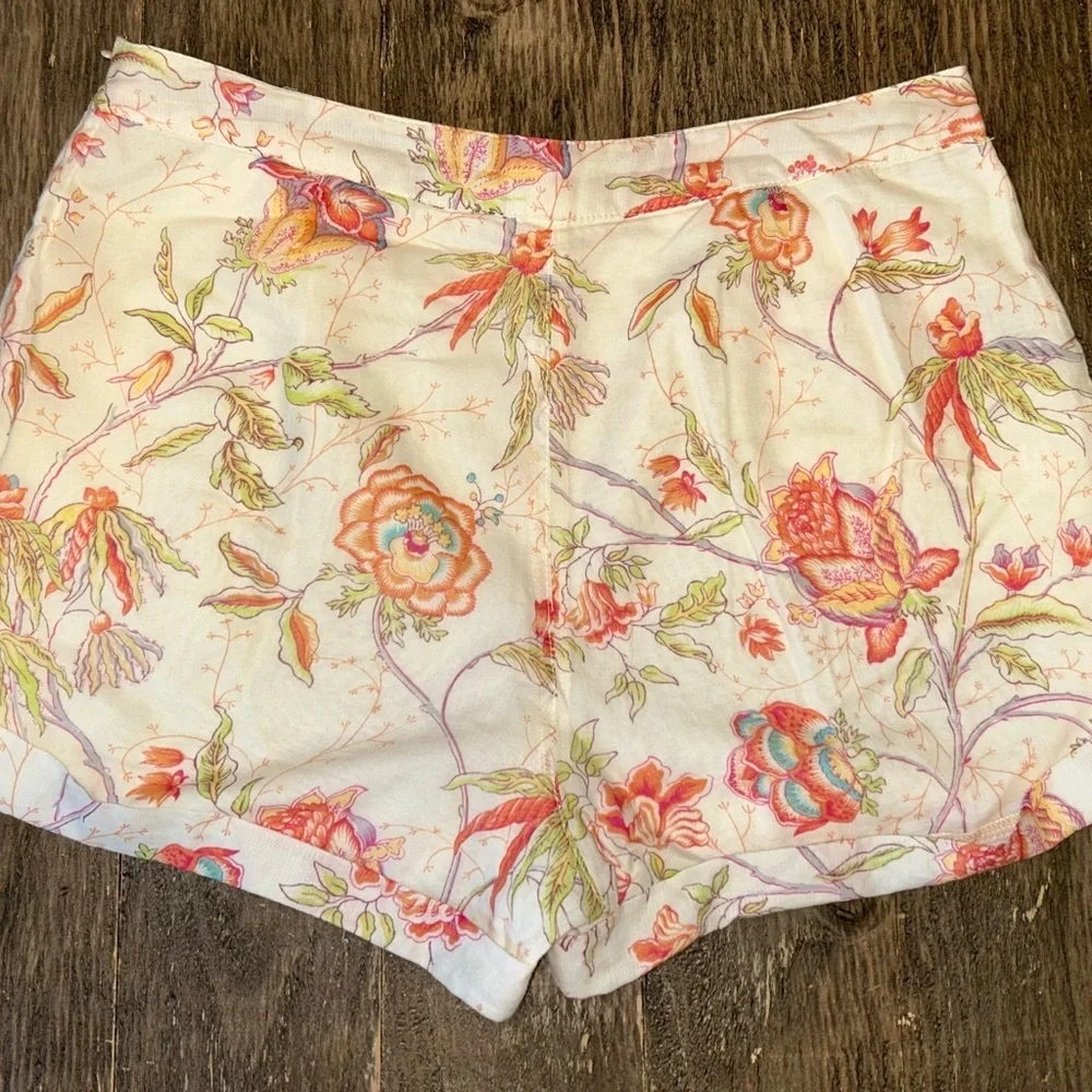 Summer Shorts Size 4 By TULLE Floral Print Colorful Front Pockets Very GUC
